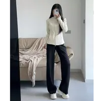 露露保暖磨毛修身运动外套  预