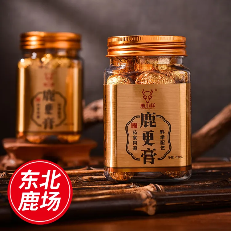 达人专属鹿膏蒸糕鹿革更膏 东北吉林传统参枸浓缩滋膏滋补养生丸