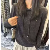 韩系简约抽绳连帽上衣