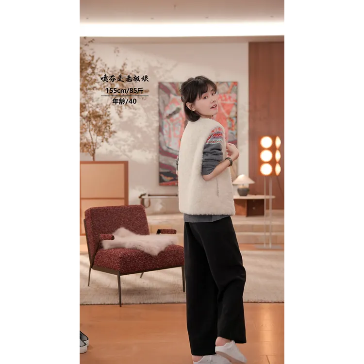 噢芬/小个子【灯语】新款休闲裤 高腰阔腿裤垂坠直筒长裤522188