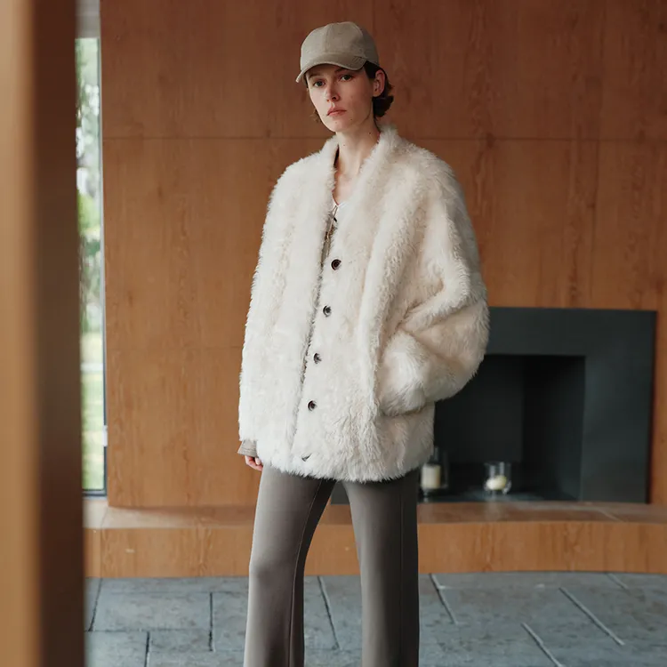 MSBEAST/野兽小姐意大利进口自然卷皮毛一体外套长/短丨常青托卡