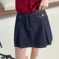 KEXIN 链条牛仔裙 2025秋季新款百搭休闲显瘦防走光裙子-25DQ057