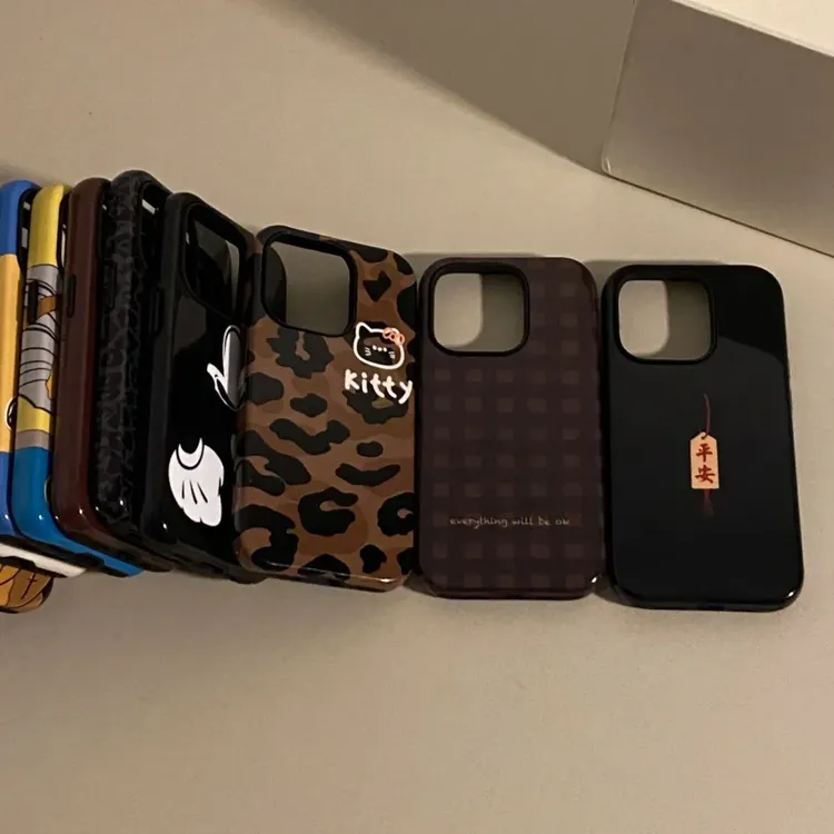 烟花豹纹KT猫适用iPhone16promax新款果冻手机壳15软14创意13防摔