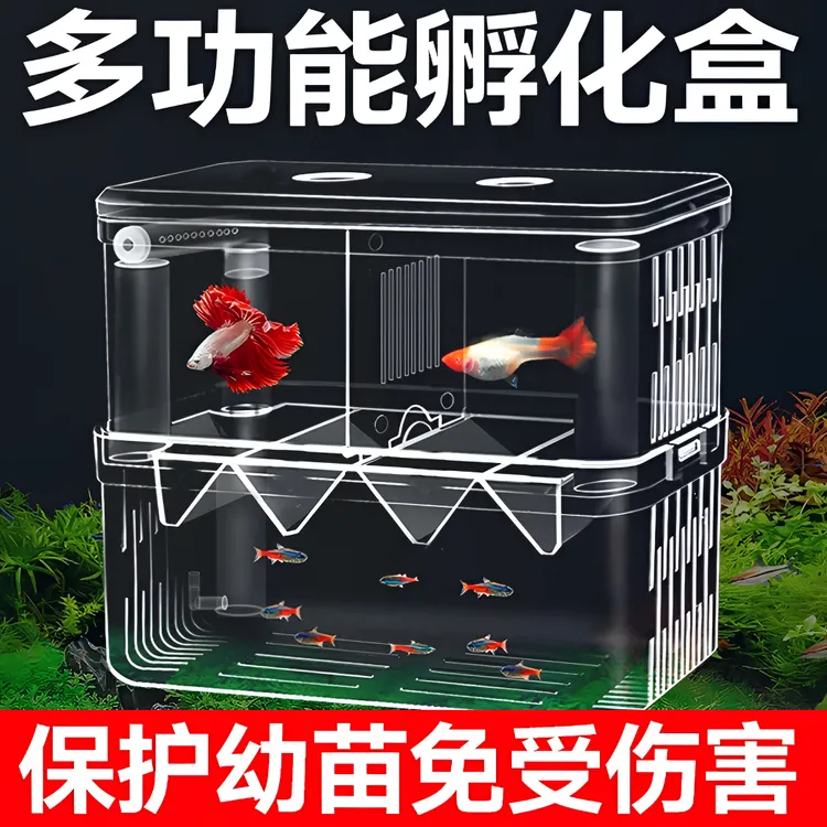 鱼缸隔离盒孔雀鱼产卵盒热带鱼小鱼幼鱼孵化盒产卵孵化产房小鱼苗