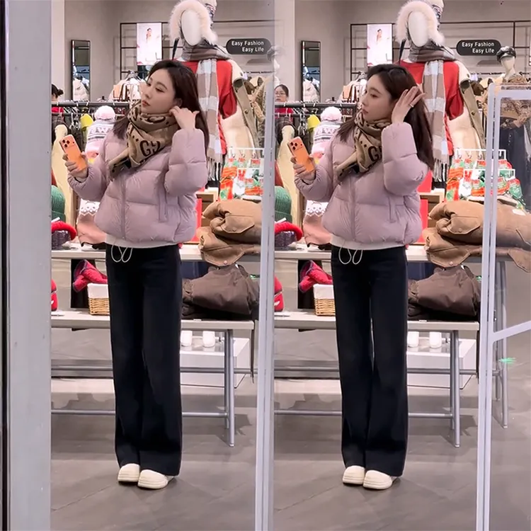 女装洋气时髦气质冬季2025新款棉服百搭时尚保暖加厚休闲裤两件套