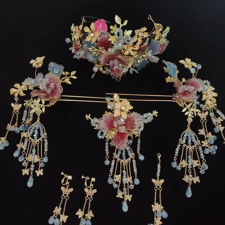 2025重工减龄新娘中式结婚饰品361