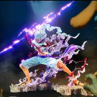 海贼王 闪电尼卡路飞 手办模玩摆件 22cm S