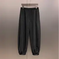 GROLT柔软垂坠松弛桑蚕丝羊毛抽绳懒人休闲束脚裤女 K5316