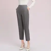 【晨粉专享价】高级通勤气质直筒九分休闲裤烟管裤女