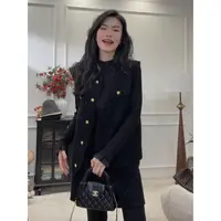 【气质小香】气质大码小香风马夹上衣裙子两件套