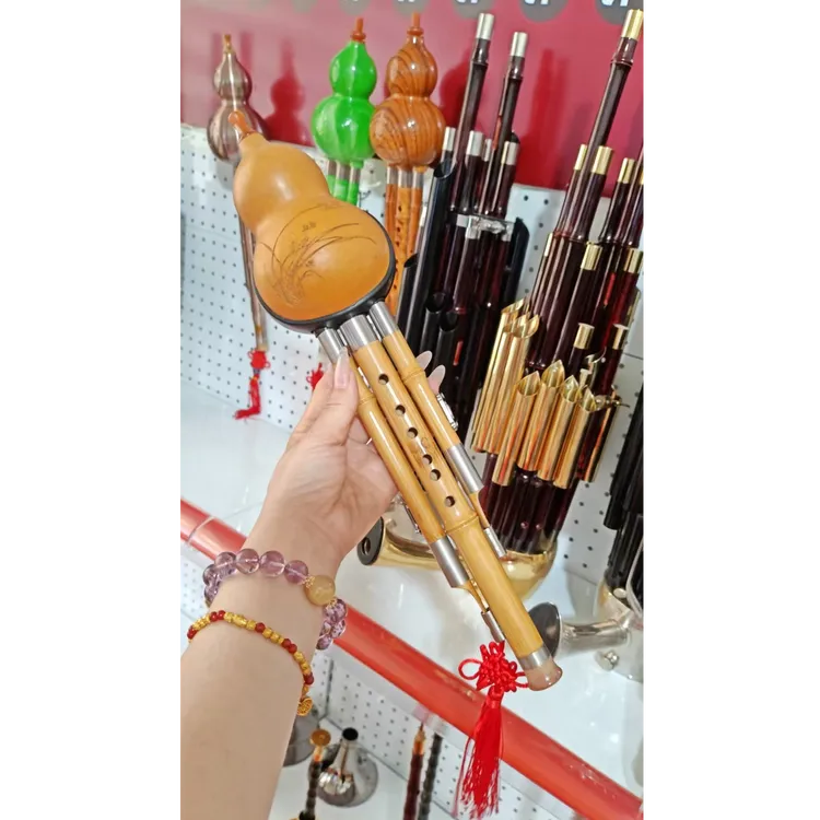 葫芦丝降B调C调楠竹/天然紫竹/仿红木/仿玉/浅木纹/镀铜乐器配件