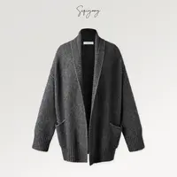 SIQIYOUNG【Maggie精选】周末专辑-粗棒针翻领开衫外套