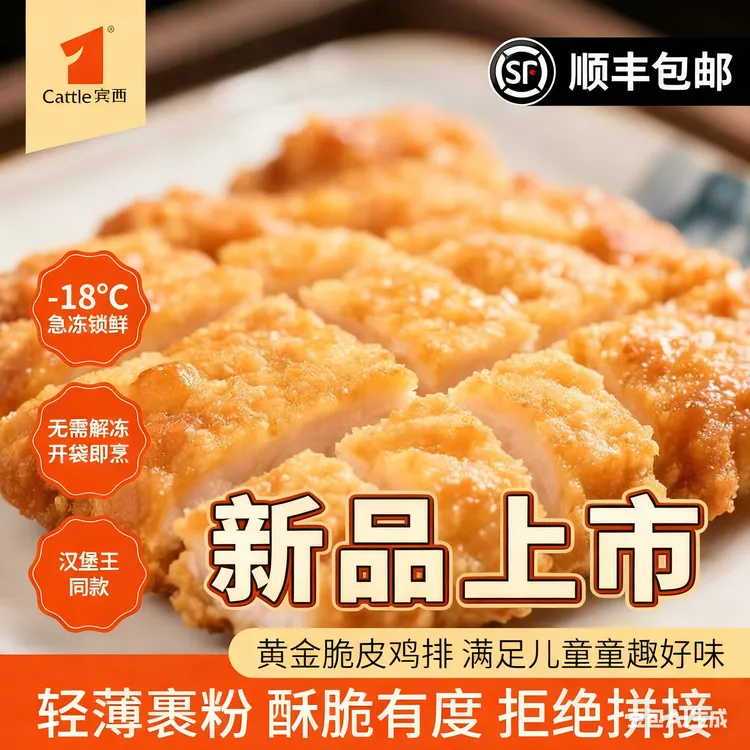 【宾西新品】全家福套餐上线黄金脆皮鸡排2025年10月新品上市