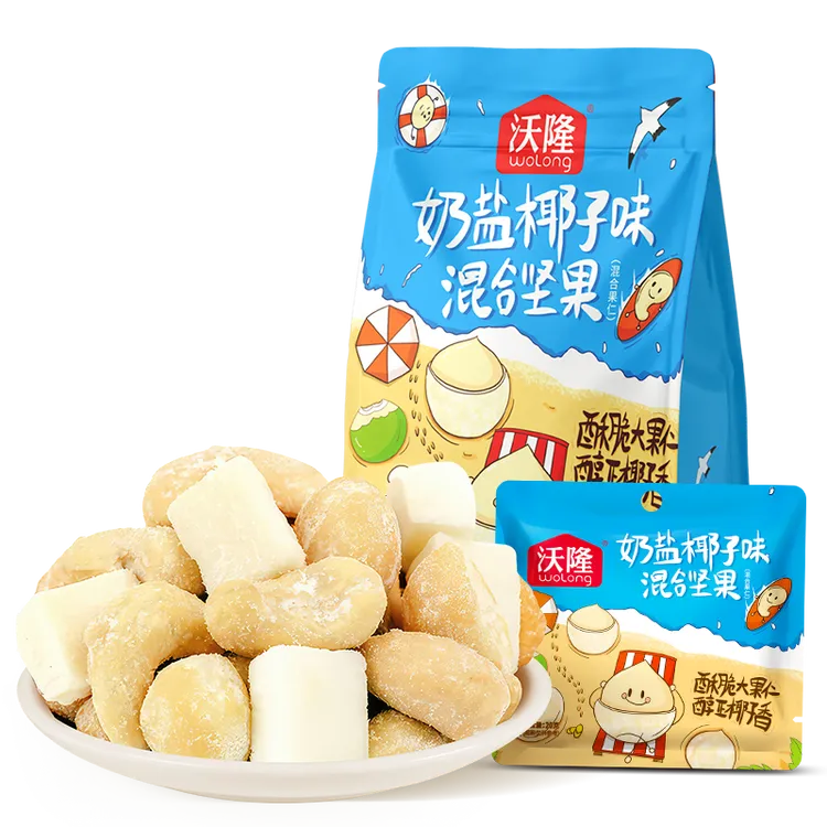 沃隆wolong 混合坚果奶盐椰子味坚果100g/袋家庭分享装追剧小零食