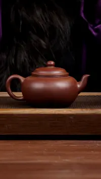 【闪购商品】紫砂茶壶四号井底槽青景舟扁樱400CC