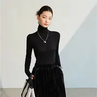 【格一专场】杨子纱精纺可机洗不起球经典休闲亮丝针织打底衫88706