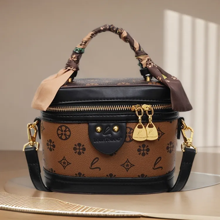 LouisTniano路易天奴正品单肩经典方形圆筒肩包斜挎包百搭挎包