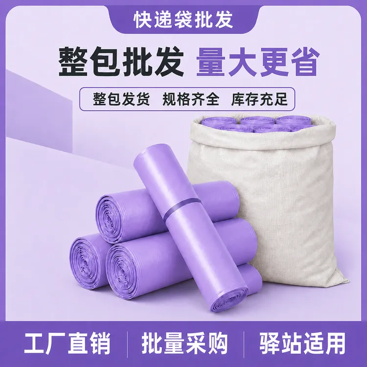 加厚快递袋子批发彩色新料紫色物流打包用防水袋电商专用包装袋子