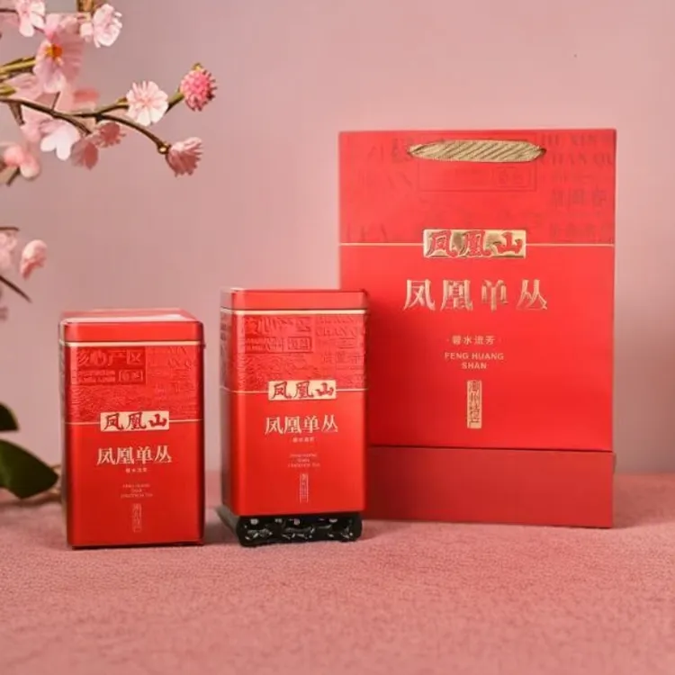 【双锦礼】双锦礼蜜兰香浓香单丛潮州工夫茶礼罐装（四罐两斤）