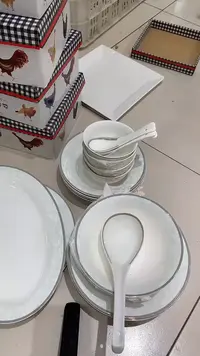 26头蓝云锦餐具隆达