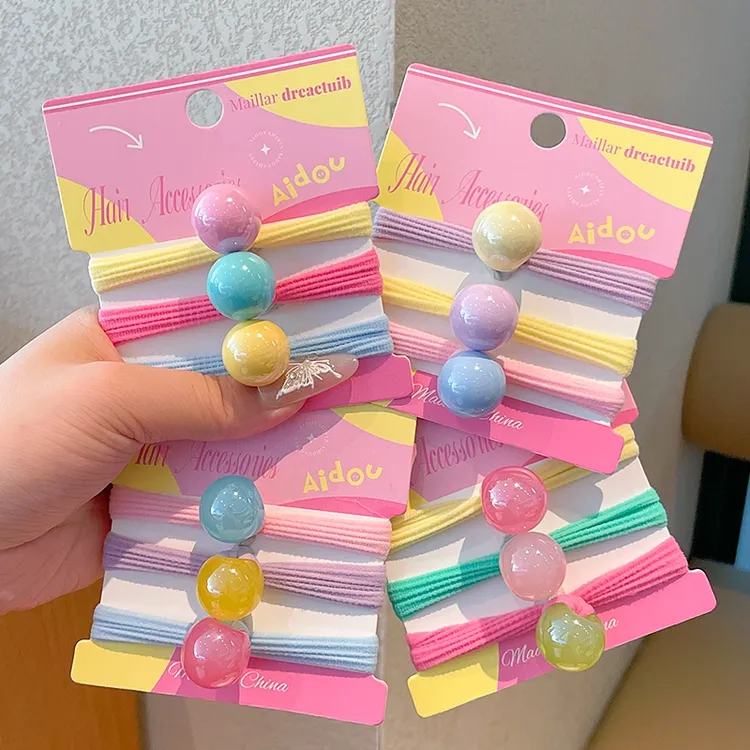 女童多巴胺发圈儿童不伤发发绳小女孩扎头发橡皮筋弹性好头绳发饰