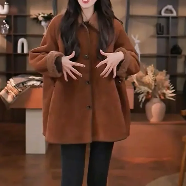 2025年秋季新款时尚潮流短外套女休闲宽松百搭简约设计感拉链上衣