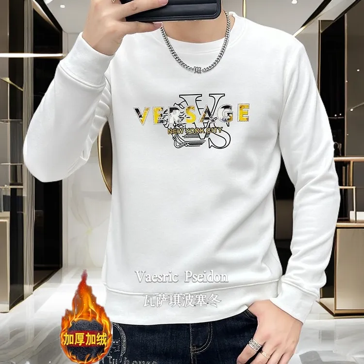 Vaesric Poseidon/瓦萨琪波塞冬圆领长袖秋冬字母卫衣男宽松加厚