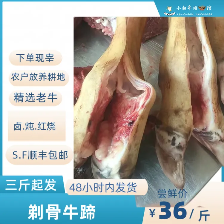 去大骨牛蹄  3斤包邮黄标云南本地小黄牛精品当天新鲜屠宰