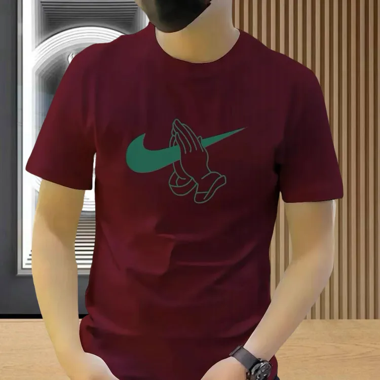 2025新款【高品质男装】男士圆领修身短袖t恤简约设计感百搭上衣