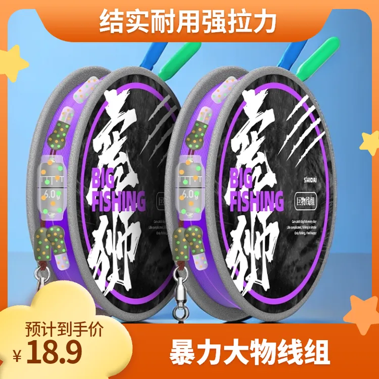 送盒子大物线组轻松狂拉2卷盒装主线结实耐用耐磨强拉力水库湖泊