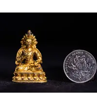 清代乾隆宫廷铜鎏金大势至菩萨