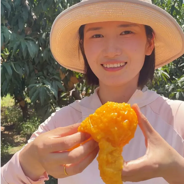 【中通 晚熟锦绣黄桃多养了20天很甜！】陕西高山锦绣黄桃4.5斤