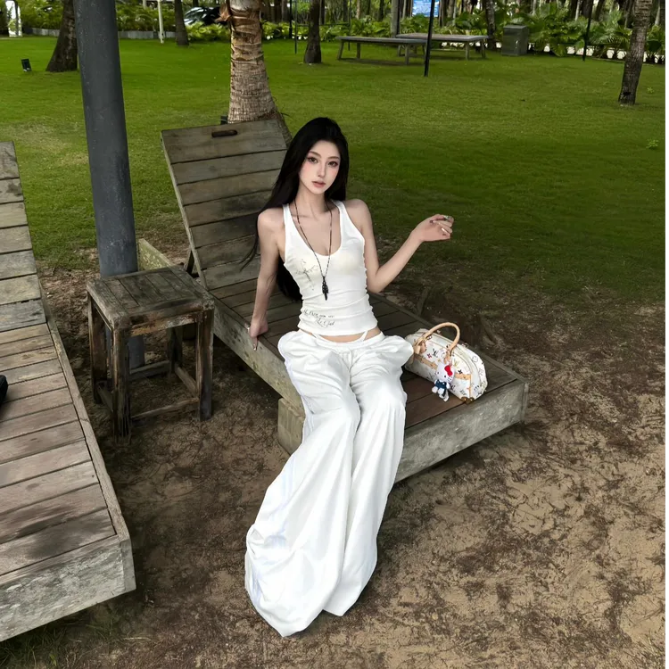 2025夏季新款打底显瘦无袖百搭背心纯欲风性感风修身型气质吊带