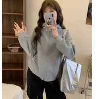 A077女童春款新款休闲百搭连帽款外套