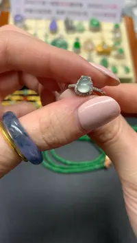 翡翠戒指18K金镶嵌戒指|1600+160