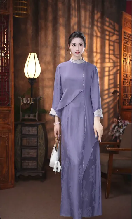 摩挲素月连衣裙951237338