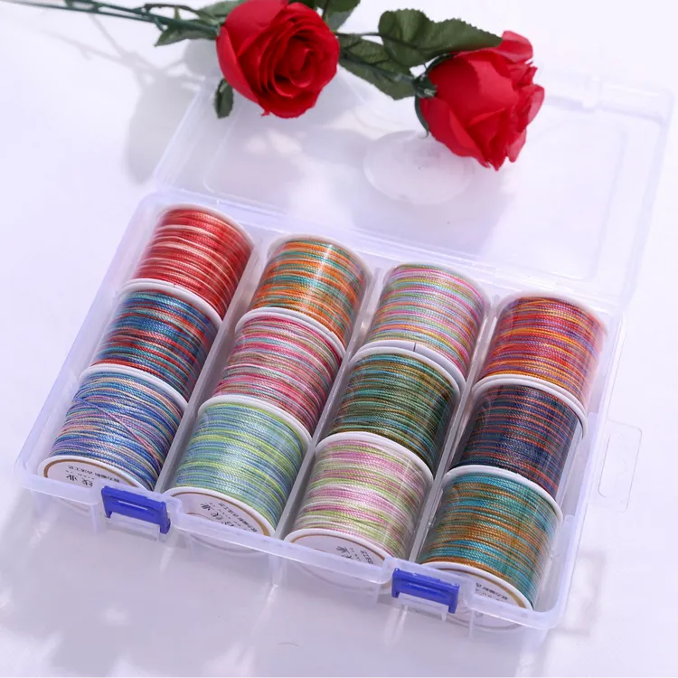【结绳随缘专属】国风配色18股段染套盒系列手工编织套盒段染股线