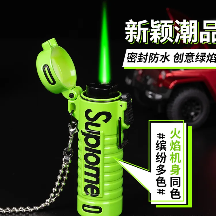 户外防水打火机充气潮流创意个性高颜值强力点烟器送男友打火机