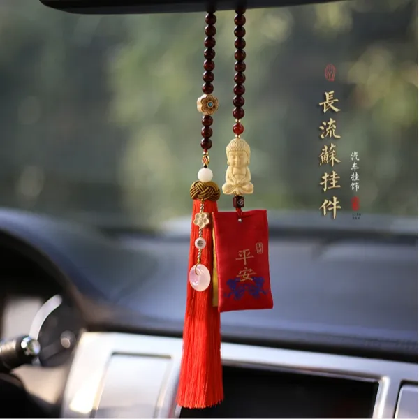 小佛汽车挂件2025最新款高端车专用女士车上香囊后视镜车载挂件
