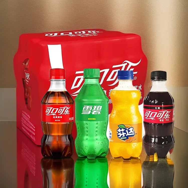 【混装】可口可乐/雪碧/芬达 含糖/无糖 300ML瓶装酷爽碳酸饮料9瓶