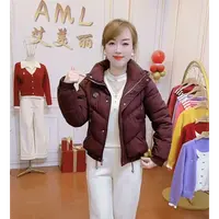 AML3 帽子可拆2025冬季新款加厚保暖时尚百搭洋气短款立领棉服