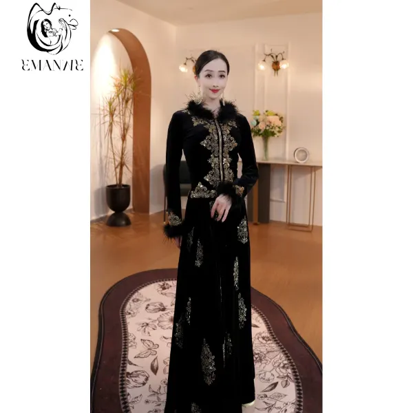 E6201依曼之舞异域风情上衣新疆舞蹈服装秋冬跳舞气质长袖民族风