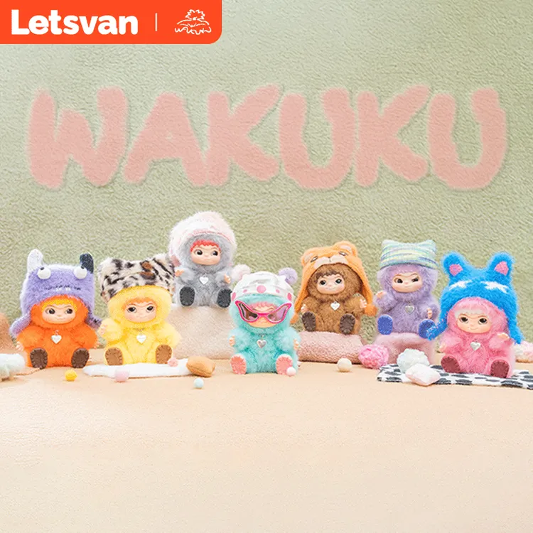 WAKUKU毛毛潮趣派对系列潮玩毛绒盲盒玩偶手办精美摆件盲盒