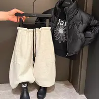 0314腰头拼色松紧灰色儿童卫裤