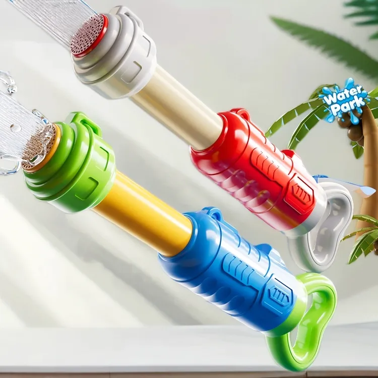 儿童益智玩具男孩水炮喷水枪抽拉式呲水枪装备抽水漂流玩水神器