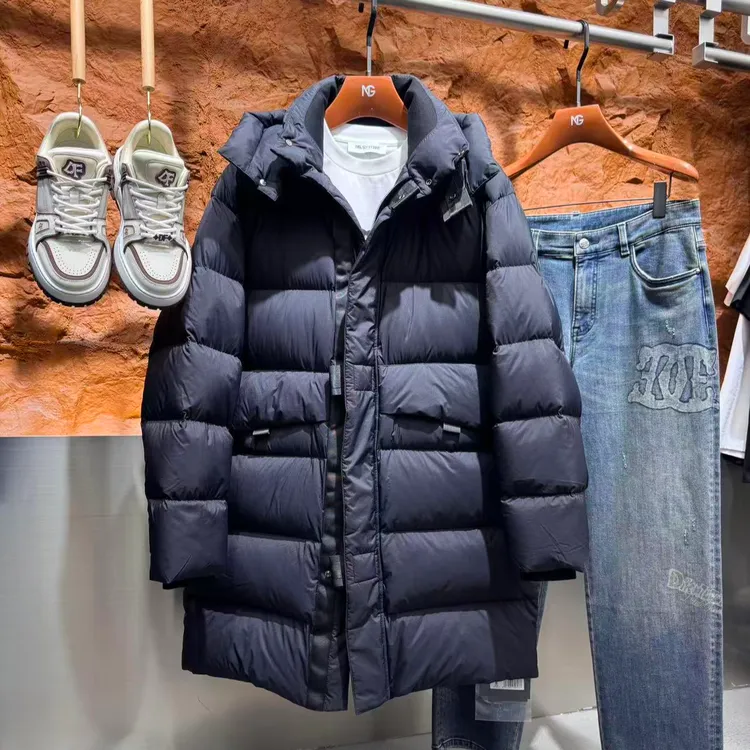 DIKALO FERRE/迪卡里奥 费雷AM55YR216新款男士黑桃A鸭绒帽羽绒服