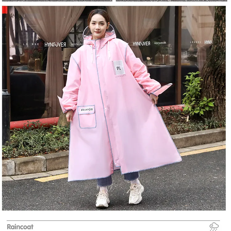 加厚成人男女通用防暴雨电动车自行车雨披带手套可徒步时尚款