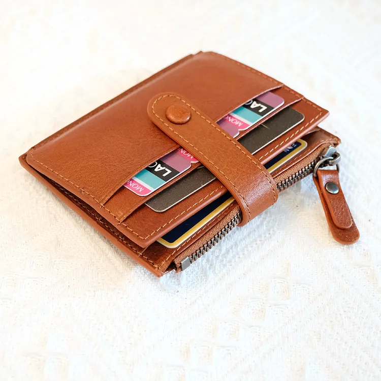 2025新款时尚简约女士钱包短款纯色卡包女款高级感卡包精致零钱包