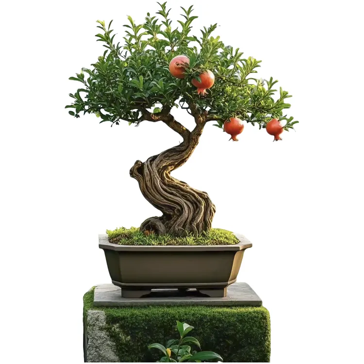 石榴老桩盆景适合庭院室内外阳台栽种观赏的绿植景观树