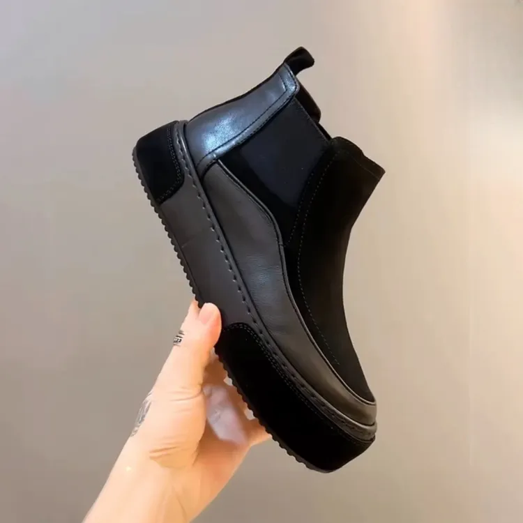 2836-1秋冬季新品男士纯皮加绒保暖休闲舒适男鞋高级感时尚休闲帅